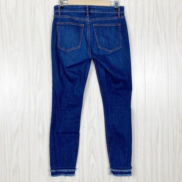 Loft | Curvy Raw Hem Skinny Jeans Size 26 - Picture 2 of 8